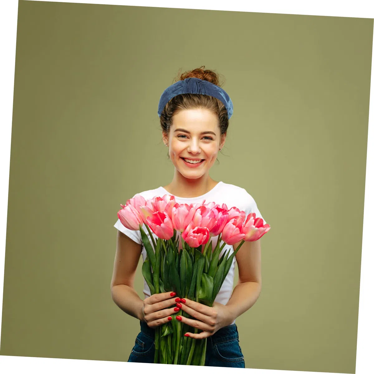 FRCOLOR 8stücke Teiliges Knotted Denim Haarbänder Für Damen Und Mädchen Kopfaccessoires Weichem Für Arbeit Und Besondere Anlässe