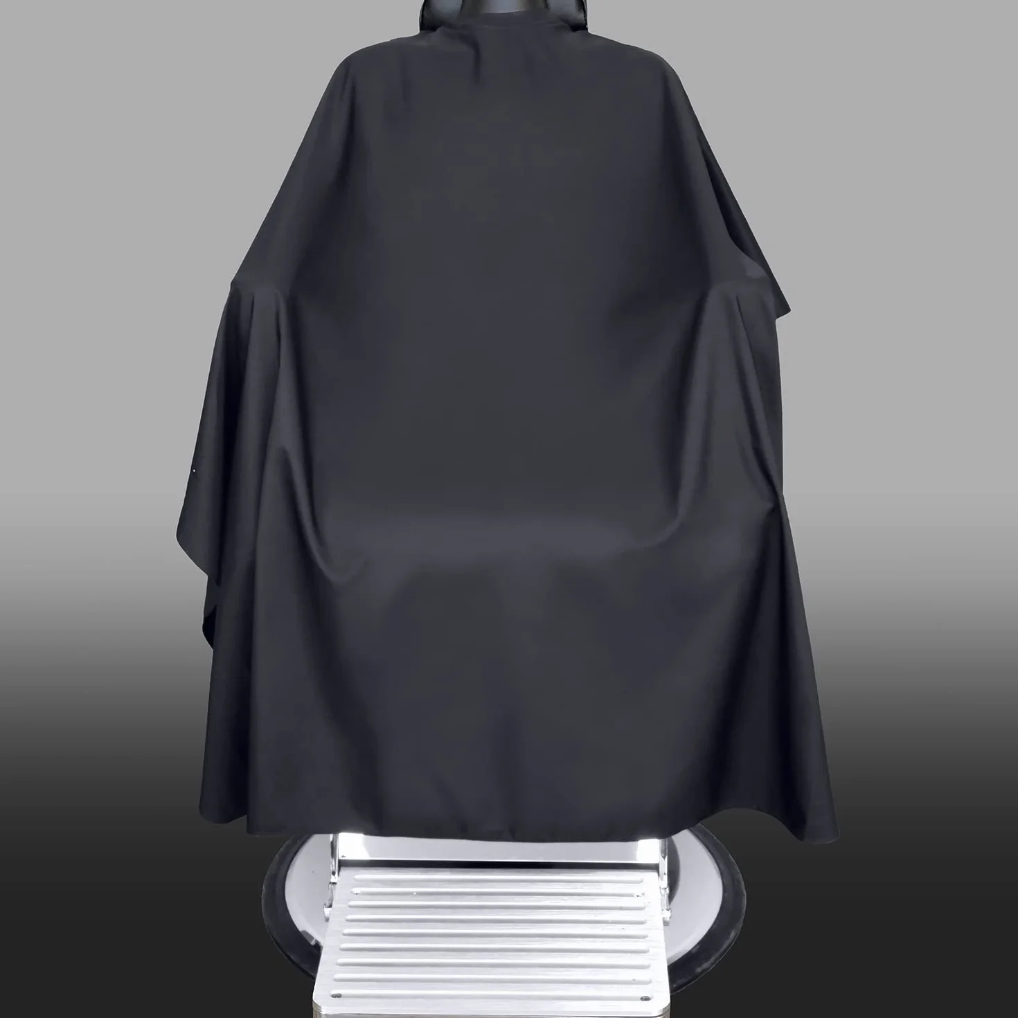 TRU BARBER Friseurumhang XXL Silikonkragen 100% Polyester wasserdicht Salon-Umhang Schnappverschluss