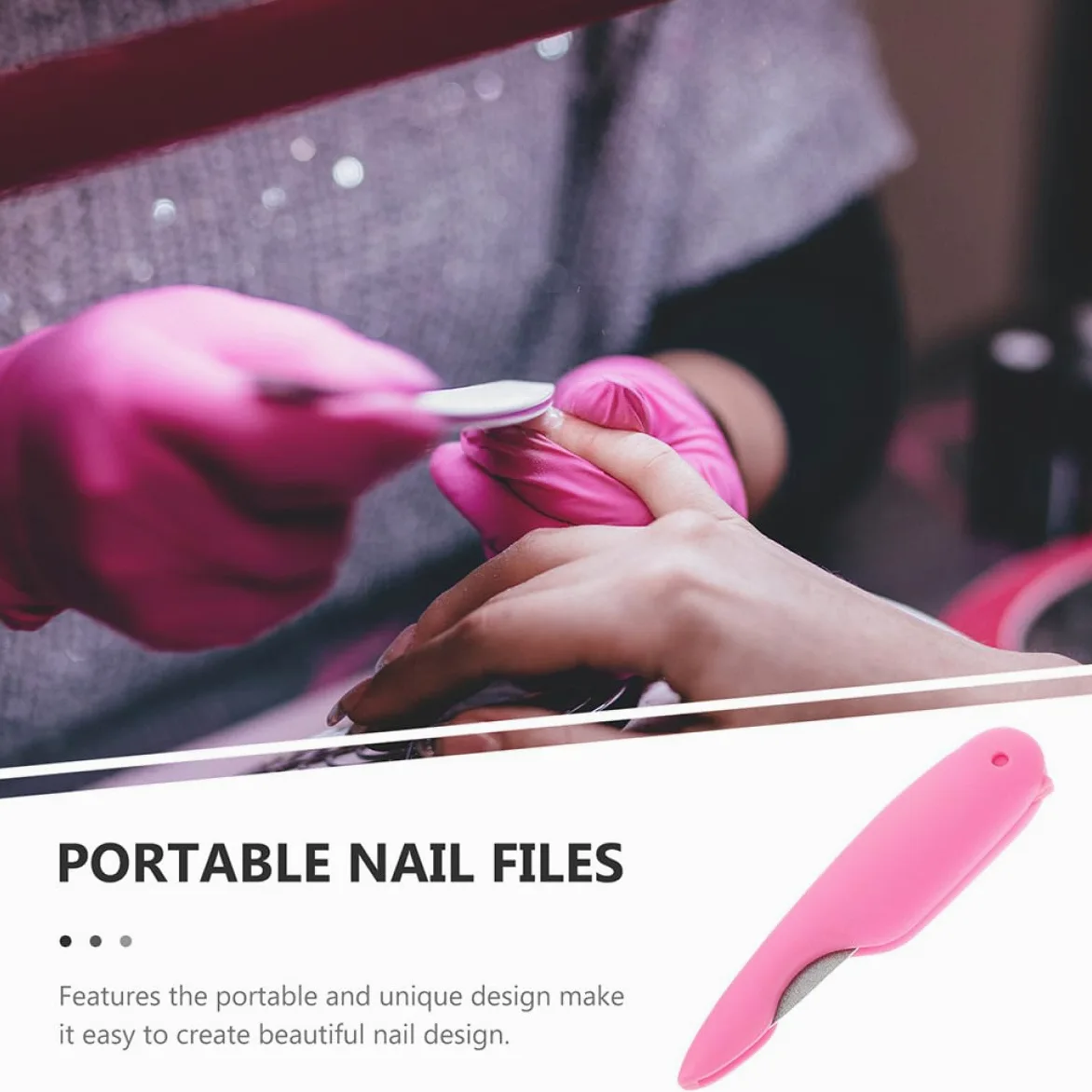 8 Stück Nagelfeilen aus Metall und Abs Tragbare Doppelseitige Nagelfeilen mit Feiner Struktur für Maniküre und Nagelpflege im Nagelstudio oder Zuhause