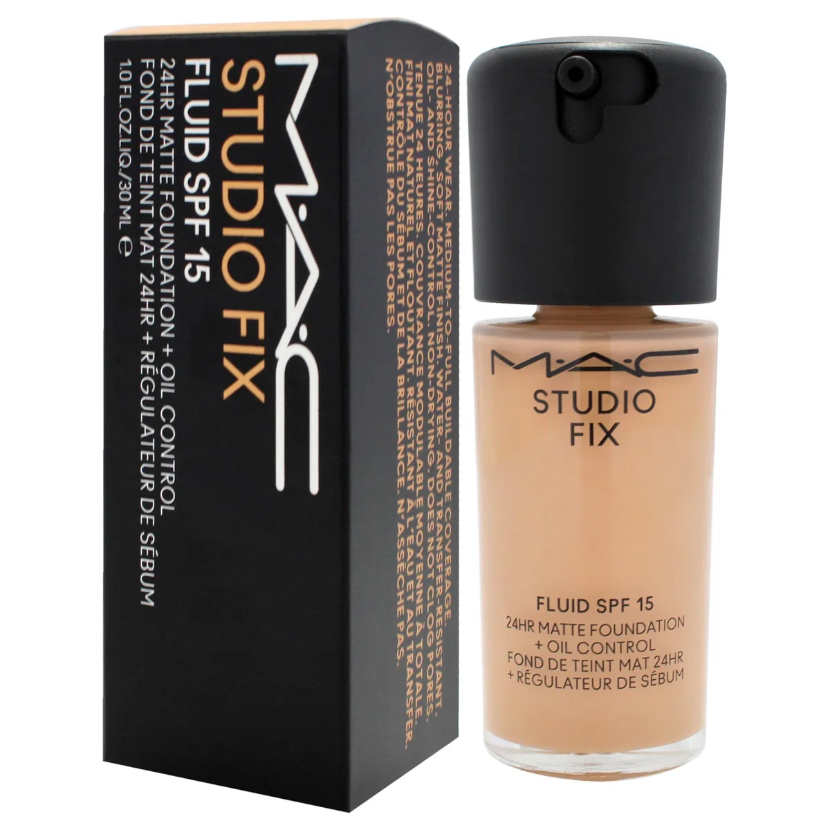MAC Studio Fix Fluid SPF15 24HR Matte Foundation + Oil Control No.NC37 (30 ml)