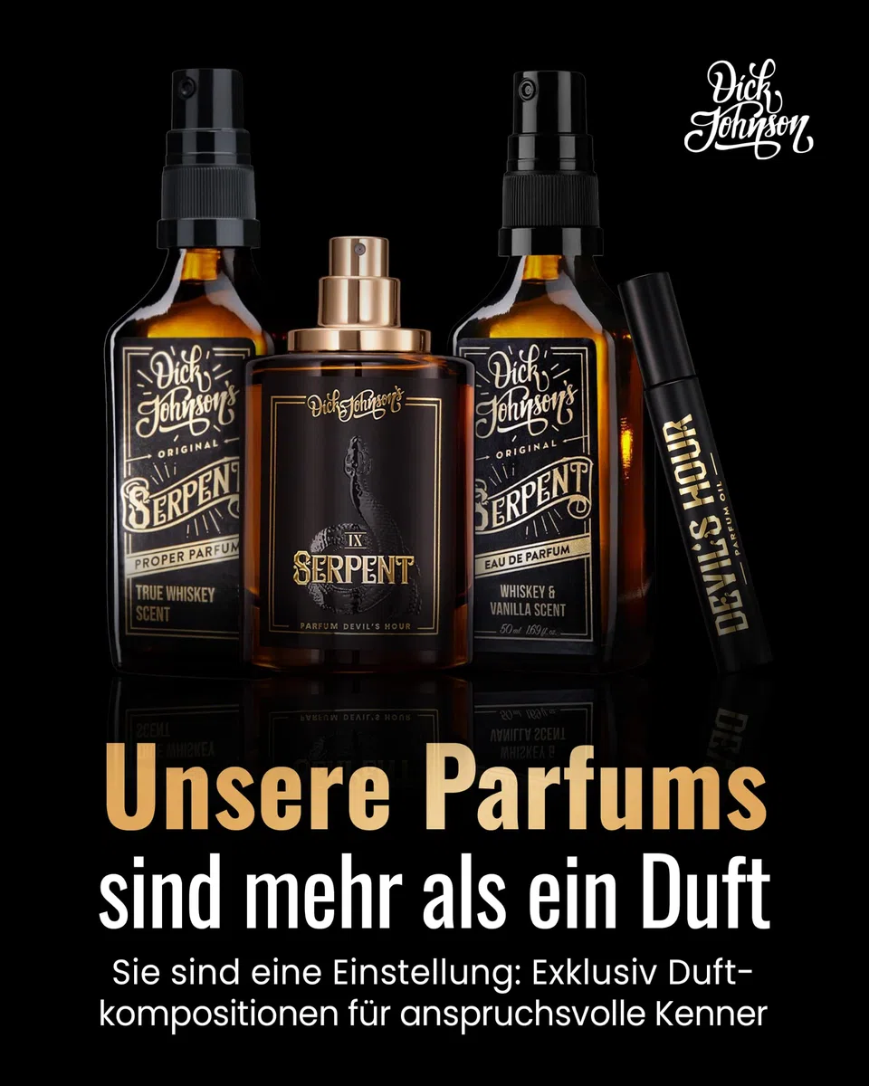 DICK JOHNSON Devil's Hour Parfumöl Roll-On 10 ml, Oud, Moschus & Vanille | Hochkonzentriertes Parfümöl ohne Wasser, präzise Dosierung, ideal für unterwegs, Reisegröße