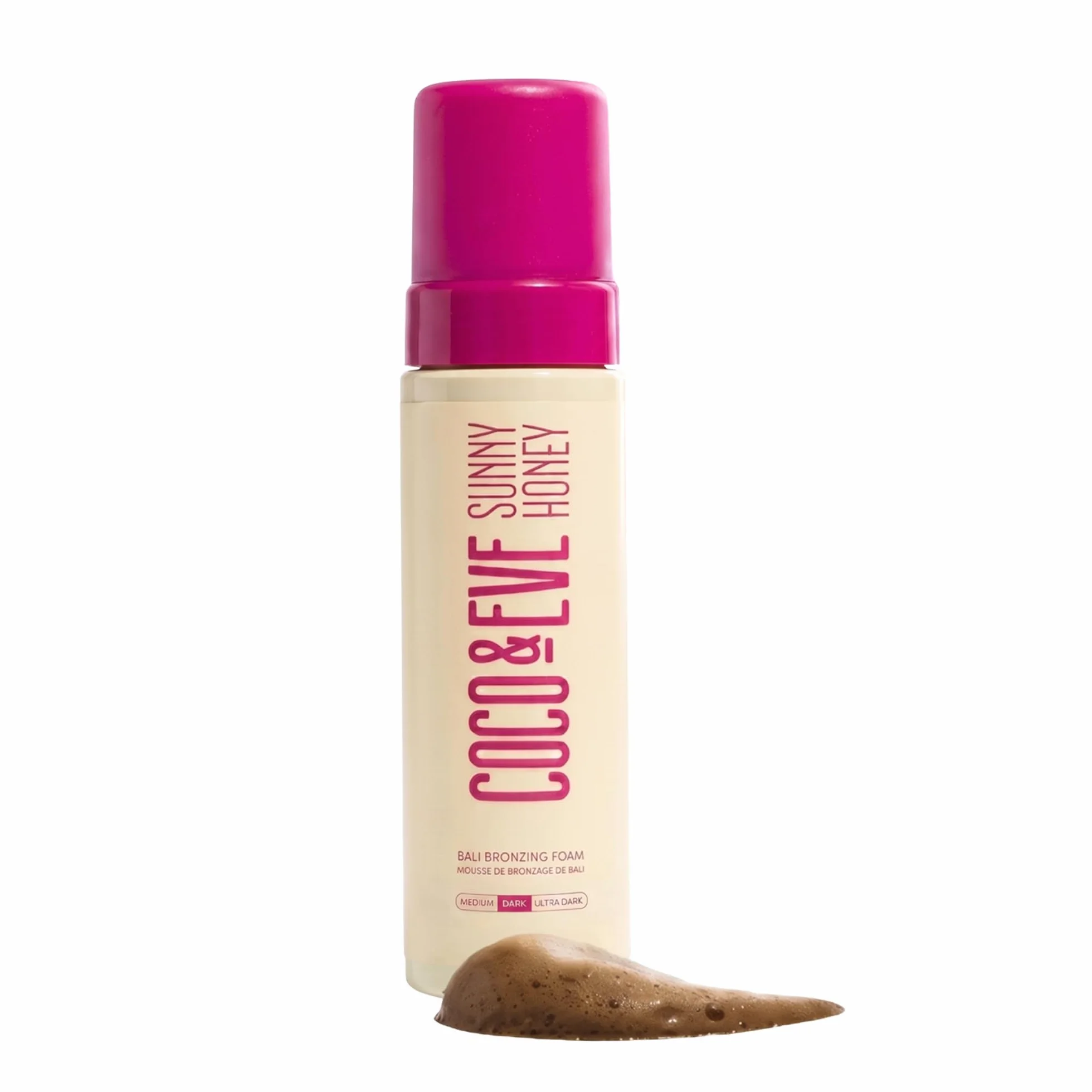 Coco & Eve Sunny Honey - Selbstbräununer Mousse - Natürliche Bräune ohne Sonneneinstrahlung | Feuchtigkeitsspendend, Anti-Cellulite & Anti-Ageing Selbstbräuner (Dunkel)