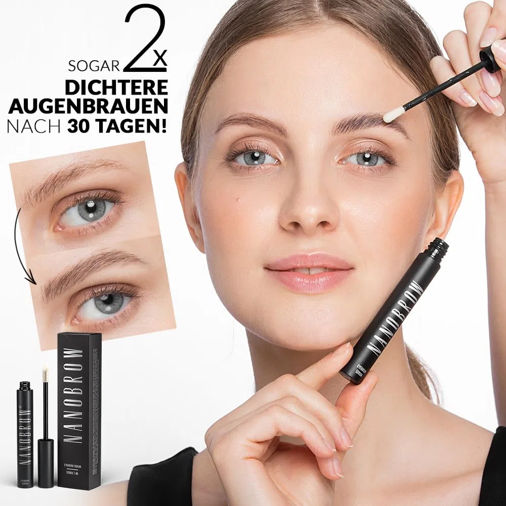 Augenbrauenserum Nanobrow Eyebrow Serum 5ml - Beschleunigung des Augenbrauenwachstums, dichte und starke Augenbrauen