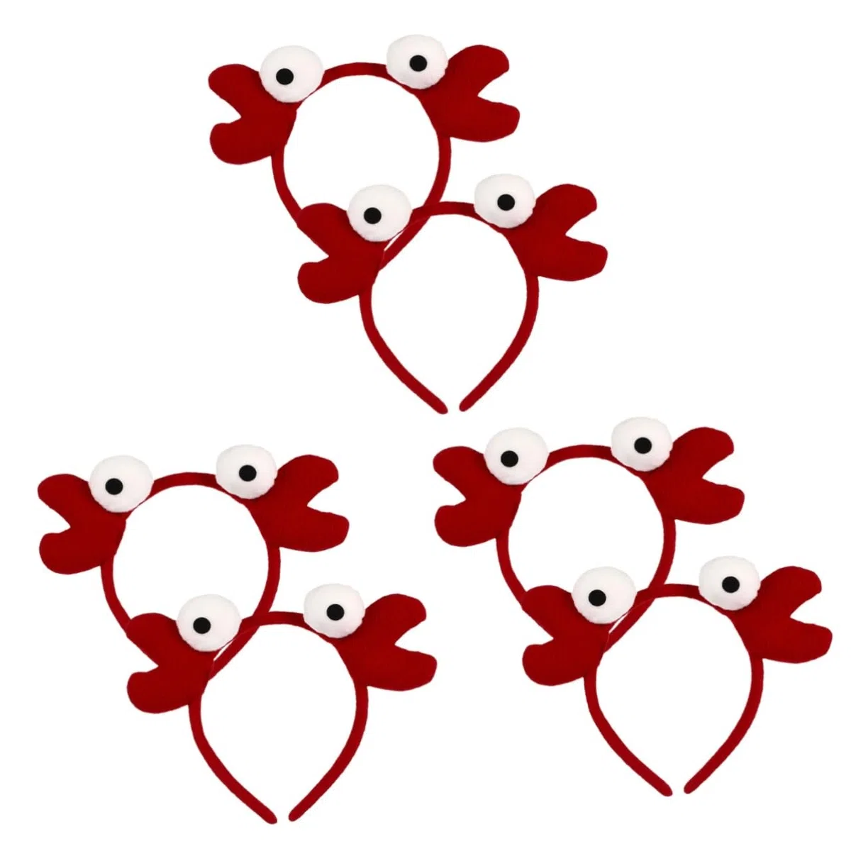 FOMIYES 6 Stck. Teiliges Rotes Krabben Stirnband für Frauen Leichtes Halloween Cosplay Kopfschmuck Universelle Bequemes Tragen für Kostüm und Partydekoration