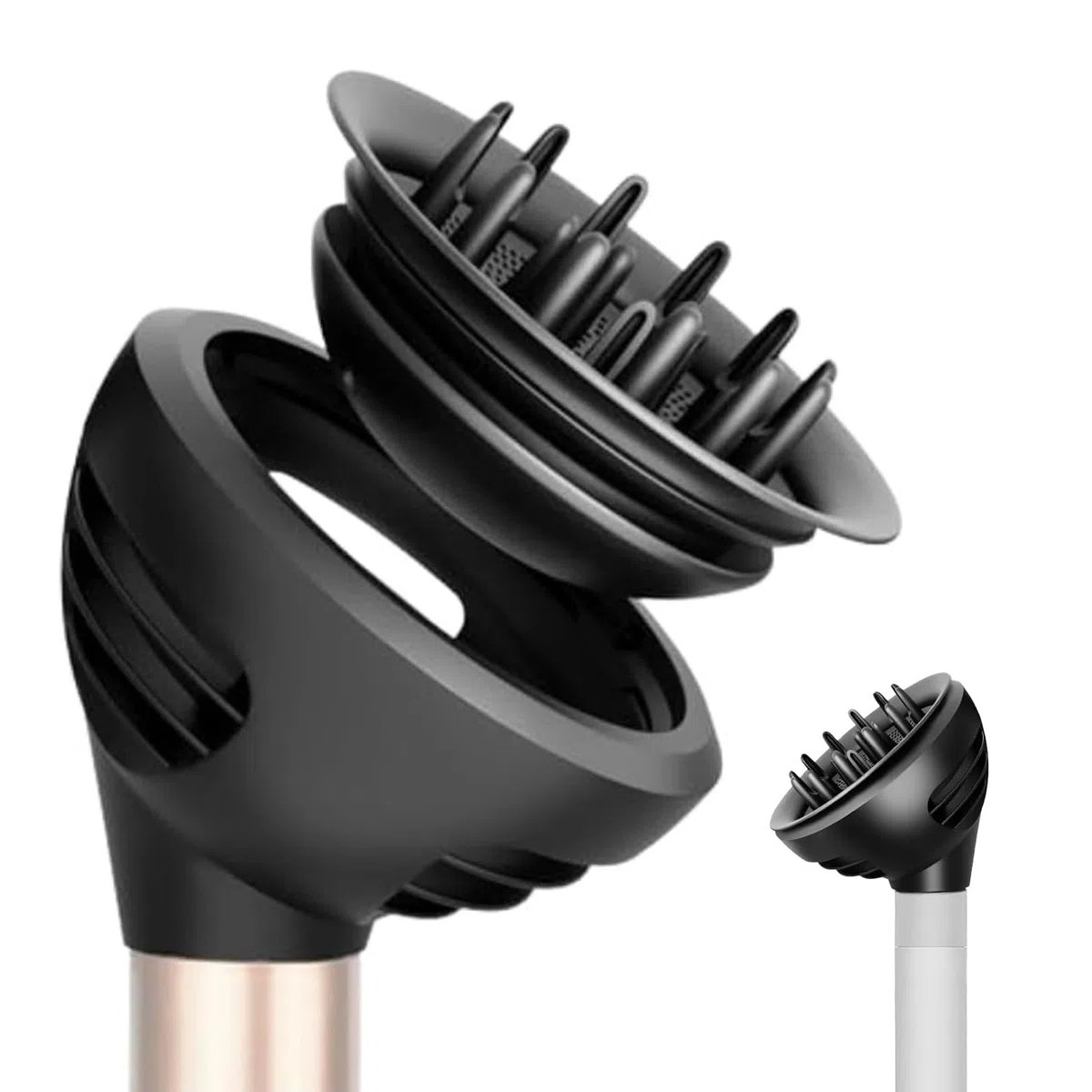 Diffusor Aufsätze für Dyson Airwrap HS05 HS01 HS08, Wave Curl Diffuser-Aufsatz mit Dome- und Diffuse-Modi Haardiffusor-Aufsatz für Dyson Airwrap Styler in Haartrockner