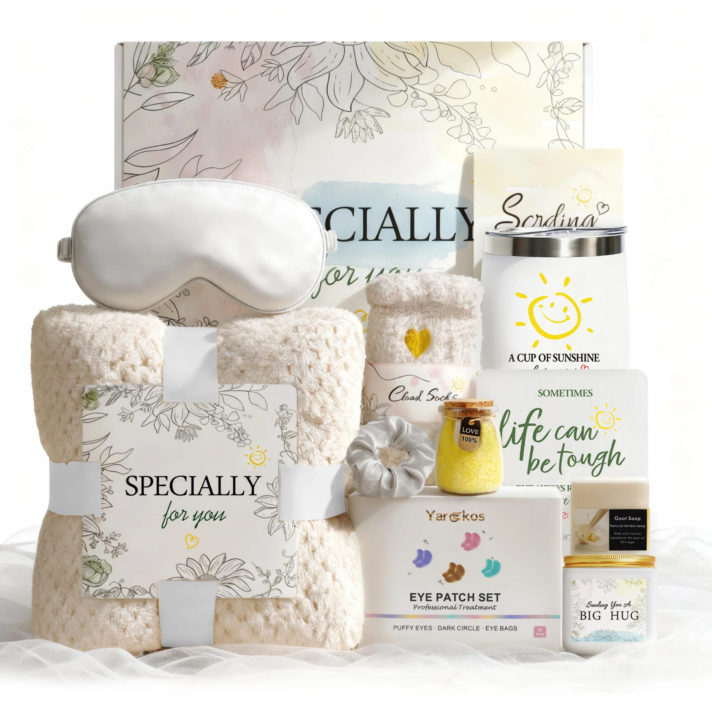 Geschenkkorb mit 11 Selbstpflege-Produkten für Frauen – Geburtstagsgeschenk für Mutter, Schwester, Freundin