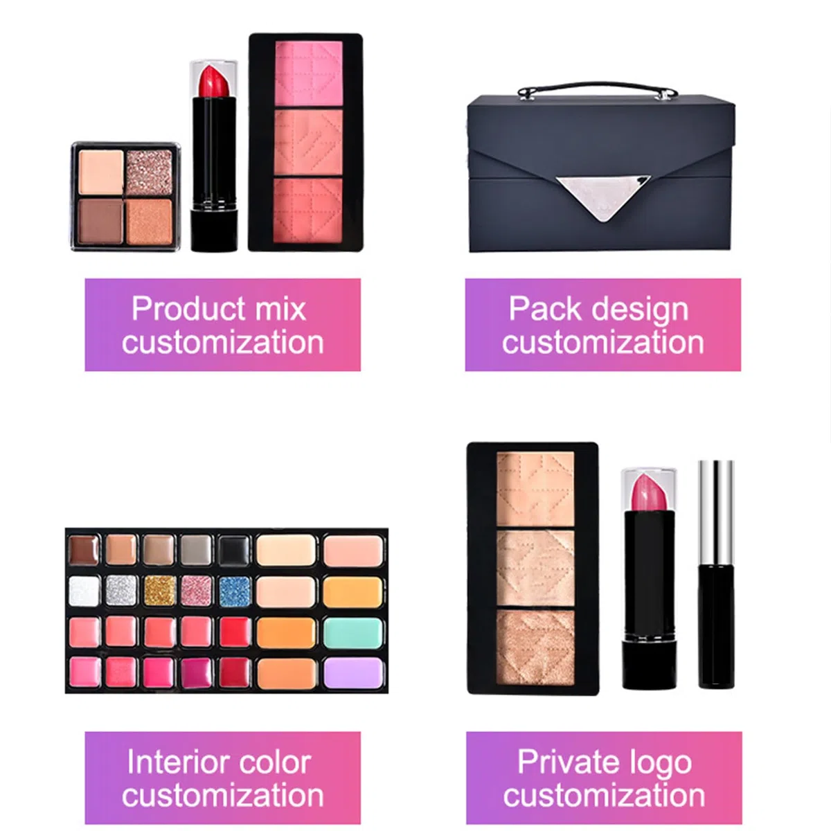Make-up-Set für Damen, komplettes Make-up-Set, professionelles Kosmetik | Set für Frauen und Anfänger, Starter-Set