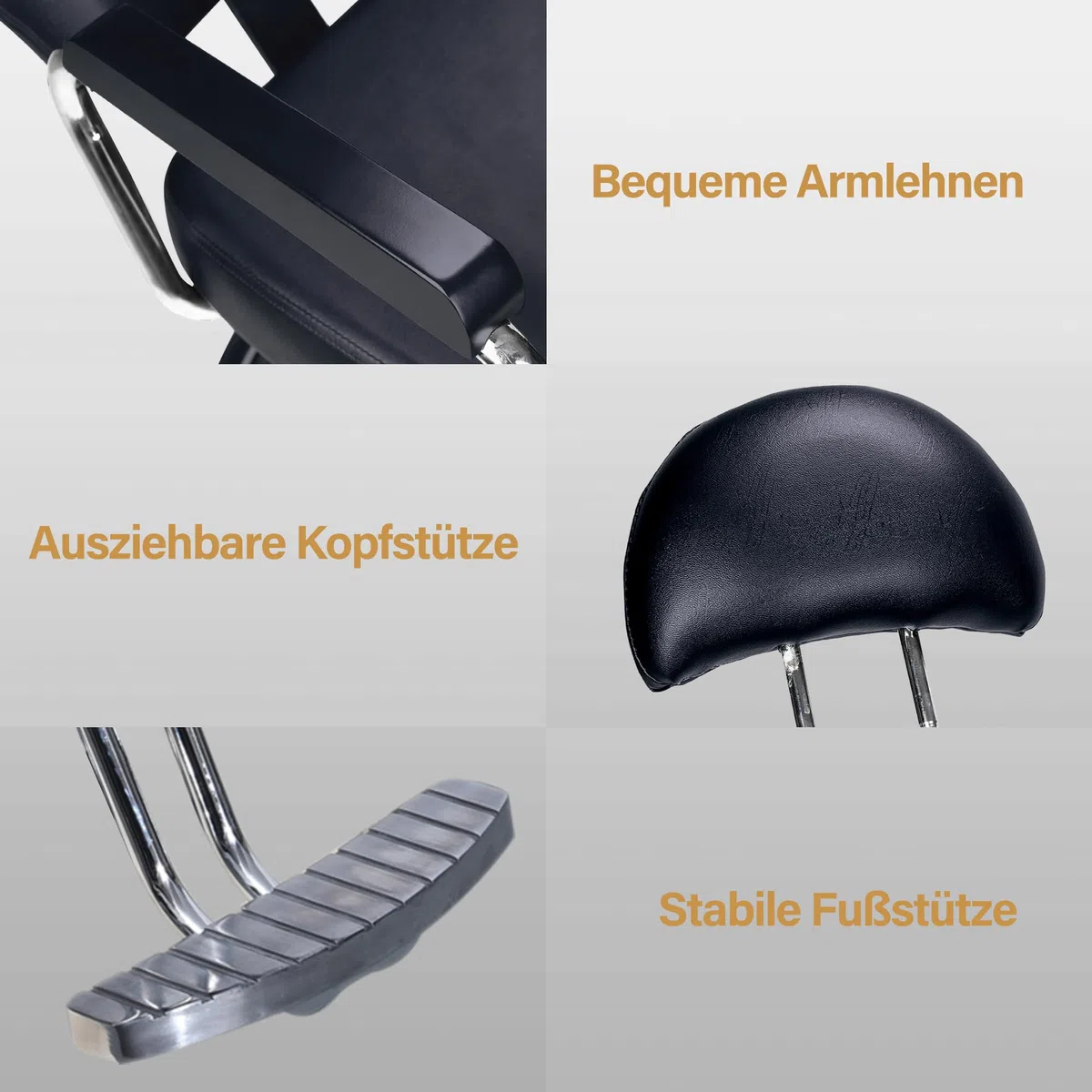 Barberpub Friseurstuhl Hydraulisch 3022BK