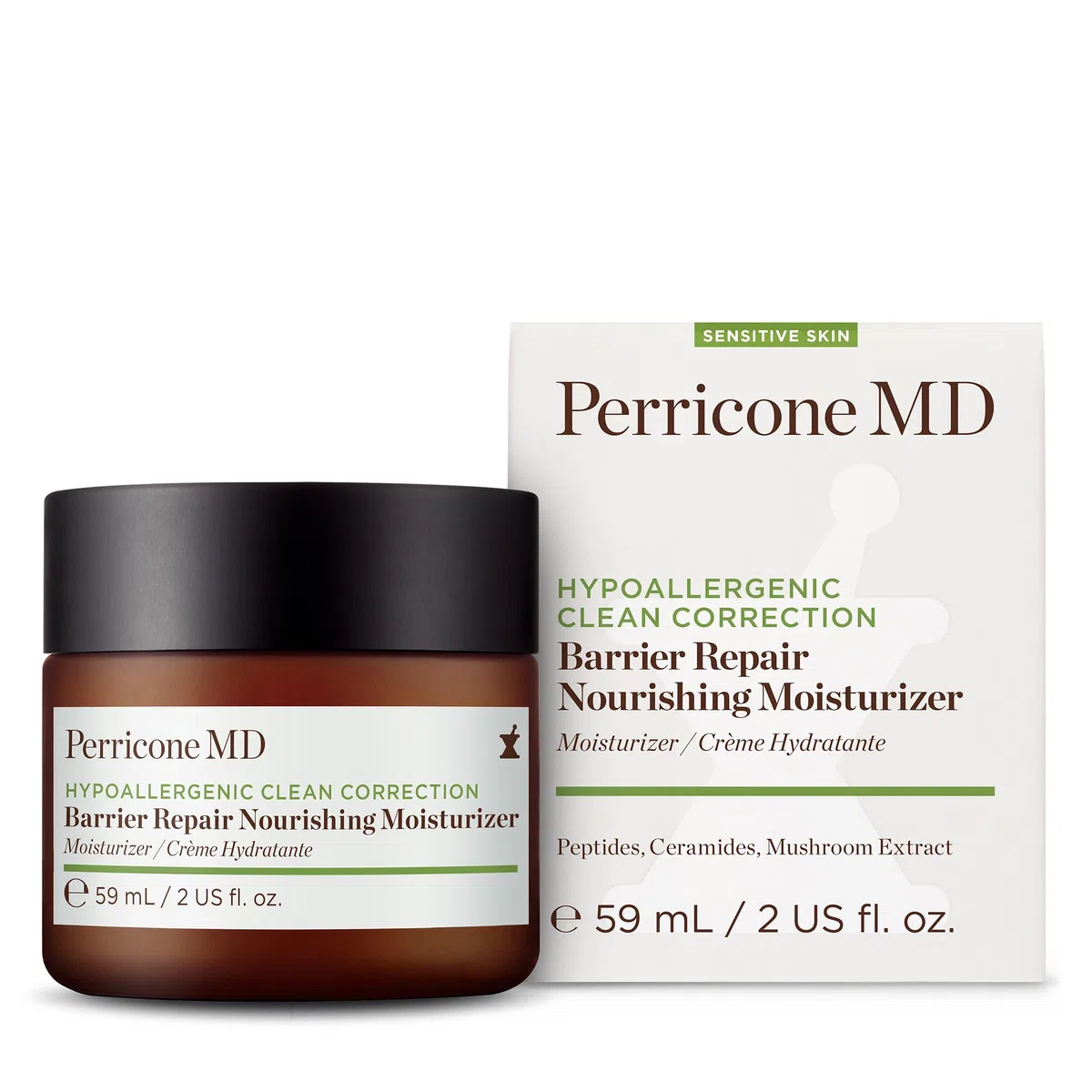Perricone MD Hypoallergenic Barrier Repair Nourishing Moisturiser 59ml | Sensitive-skin routine designed to hydrate, comfort and support a calmer-looking complexion.