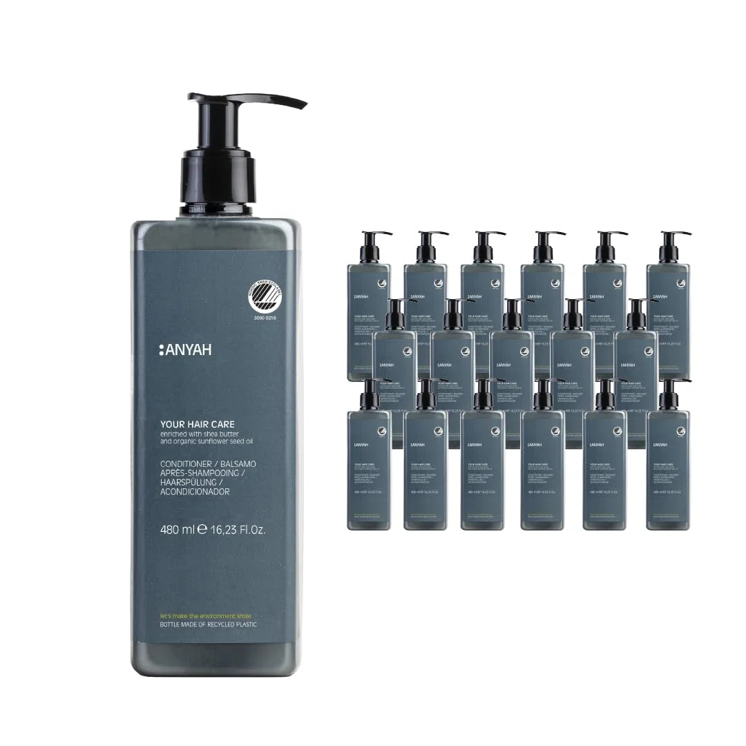ANYAH Conditioner Haar – Haarspülung mit Shea Butter & Sonnenblumenöl für trockenes & geschädigtes Haar – Farbenschutz, vegan, silikonfrei, Nordic Ecolabel, 480 ml