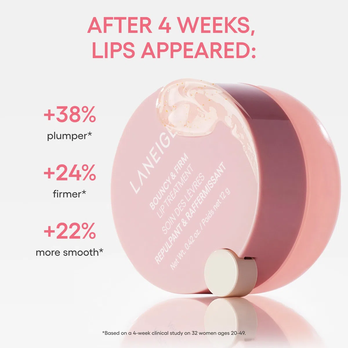 LANEIGE Bouncy & Firm Lip Treatment 12g Fillende und straffende Lippenpflege