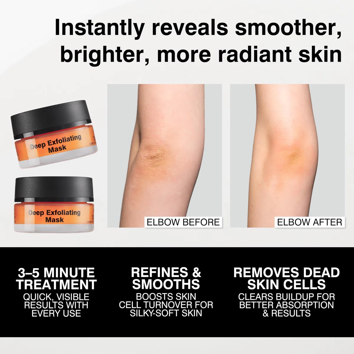 Dr Sebagh Deep Peeling Maske (15ml) Reisegröße - Milchsäure Peeling Gesichtsmaske & Porenreinigung - Azelainsäure Detox zur Behandlung verstopfter Poren - Anti-Aging Hautmaske für Strahlkraft