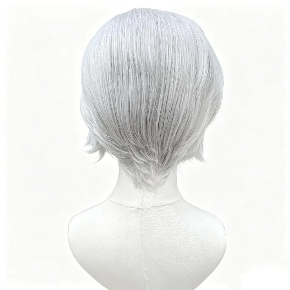 Haarpflege Splittergraue Kurze Bob-Schnitt-Lace-Front-Perücken Für Frauen Cosplay-Perücken Für Männer Hellgraue Klebefreie 13x4-Lace-Front-Perücken
