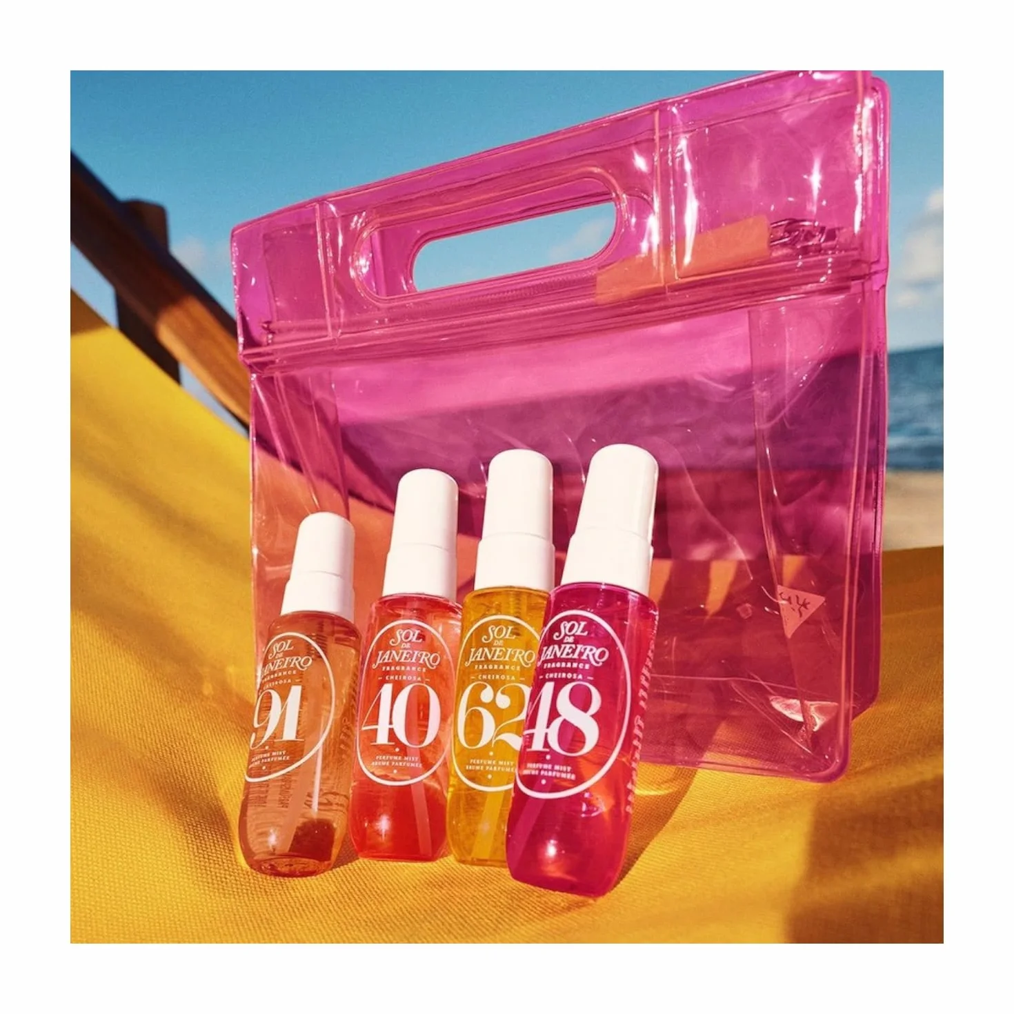 Sol de Janeiro Cheirosa Discovery Set Ipanema Sunset, 4 Perfume Mists, Cheirosa 40, 62, 91 & 48, 30 ml