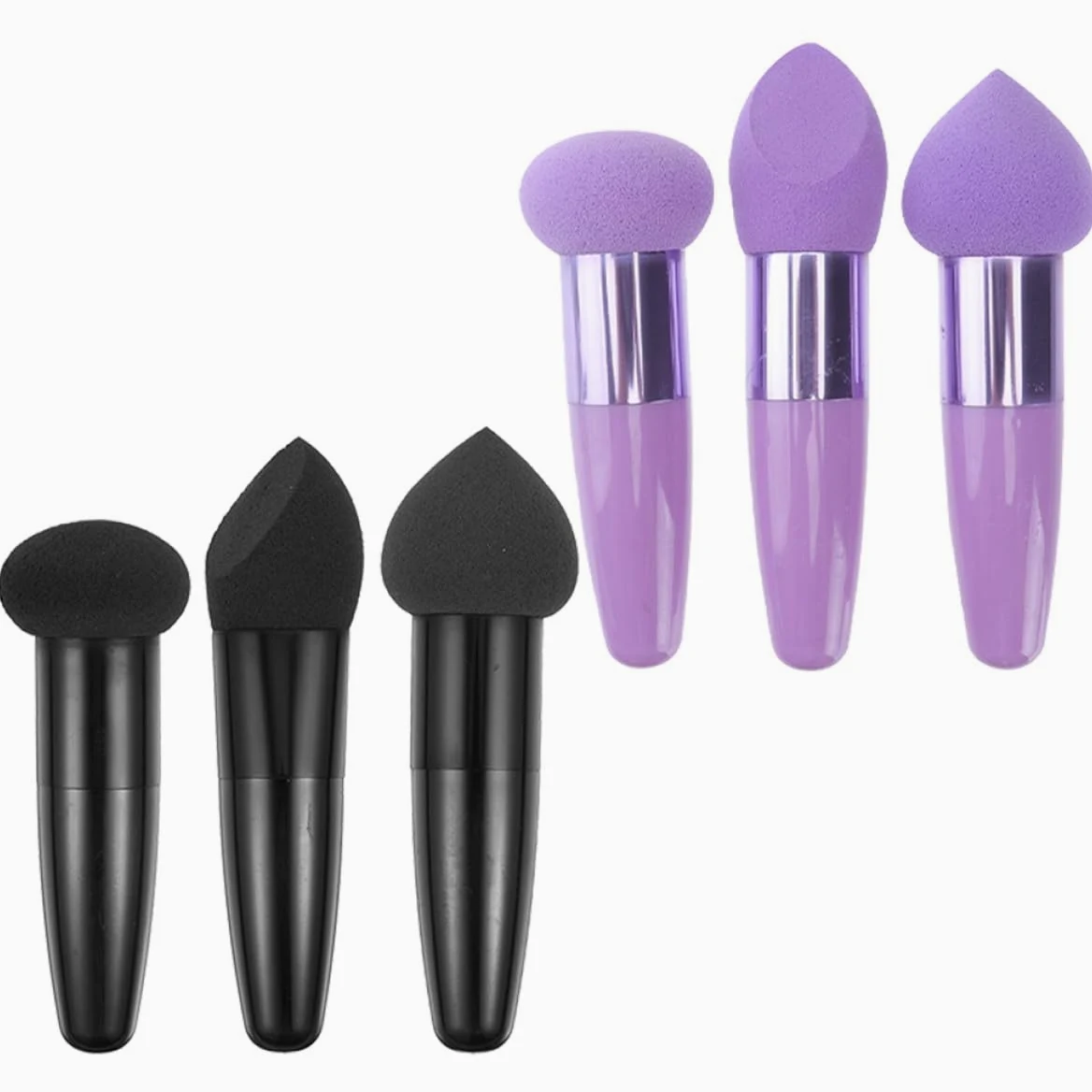 6stücke Teiliges Make up Schwamm Stift Tragbar Weiche Beauty Puff Pens für Präzises Auftragen Hautfreundliches Material für Frauen Praktische Kosmetik Accessoires für Alltag