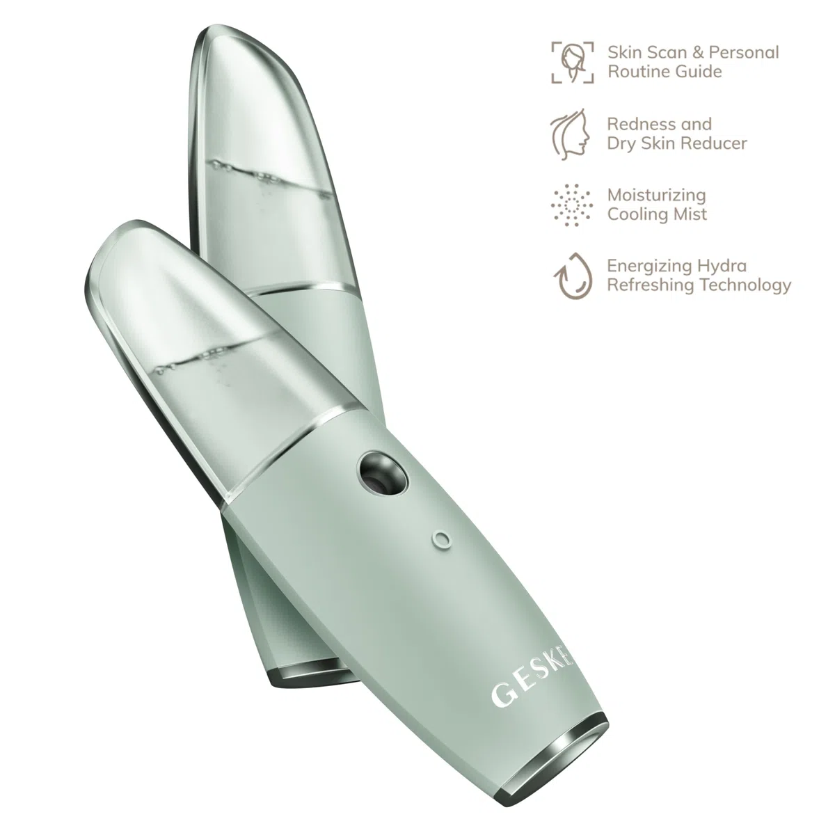 GESKE SmartAppGuided Facial Hydration Refresher 4 in 1 Wasserzerstäuber Gesichtsdampfer Gesichtsreinigungsgerät