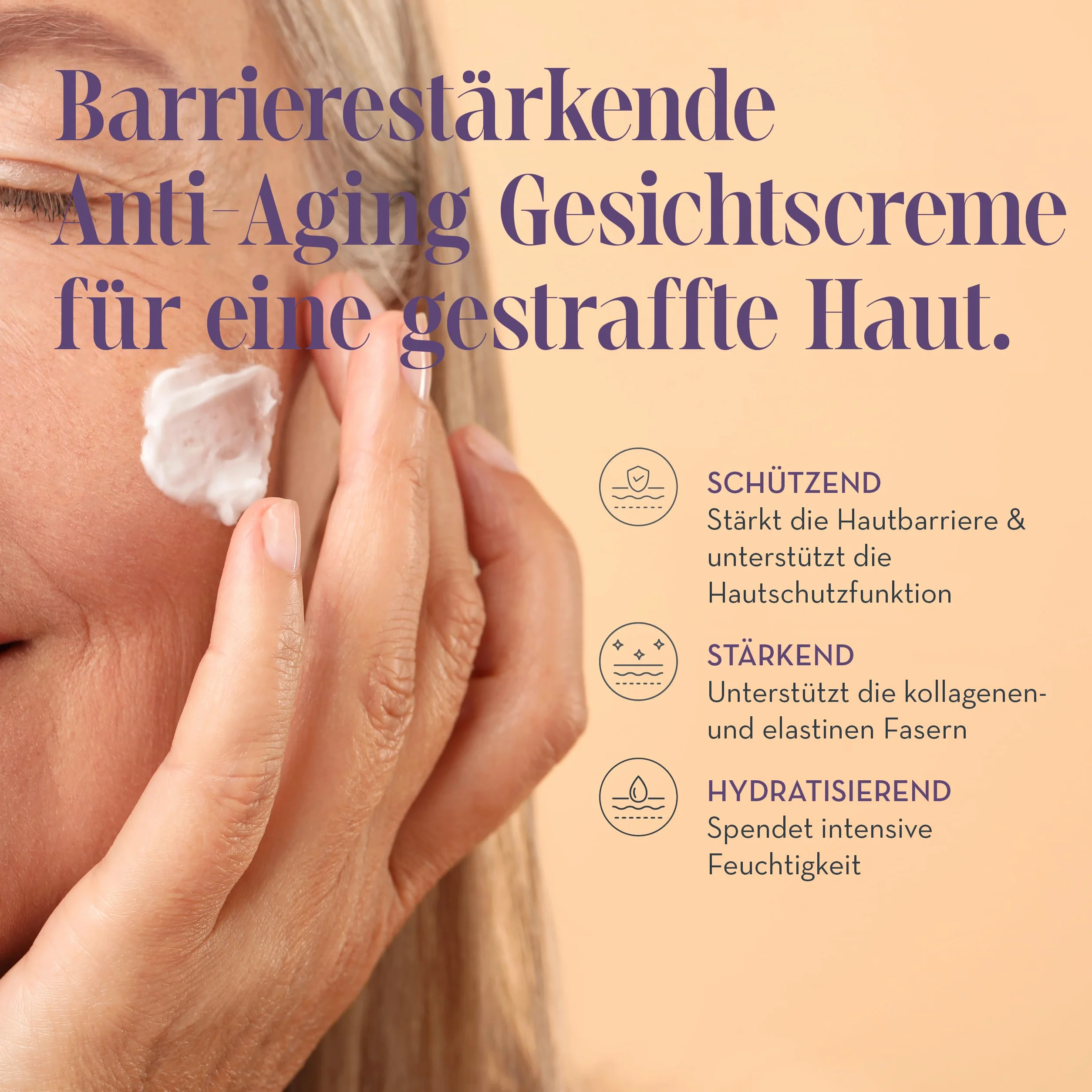 JEAN D'ARCEL Anti Aging 24h Gesichtscreme - CRÈME EGF EFFET INTENSE 50 ml - Stärkt den natürlichen Hautschutz – Verbessert die Hautfestigkeit – Fördert die Elastizität