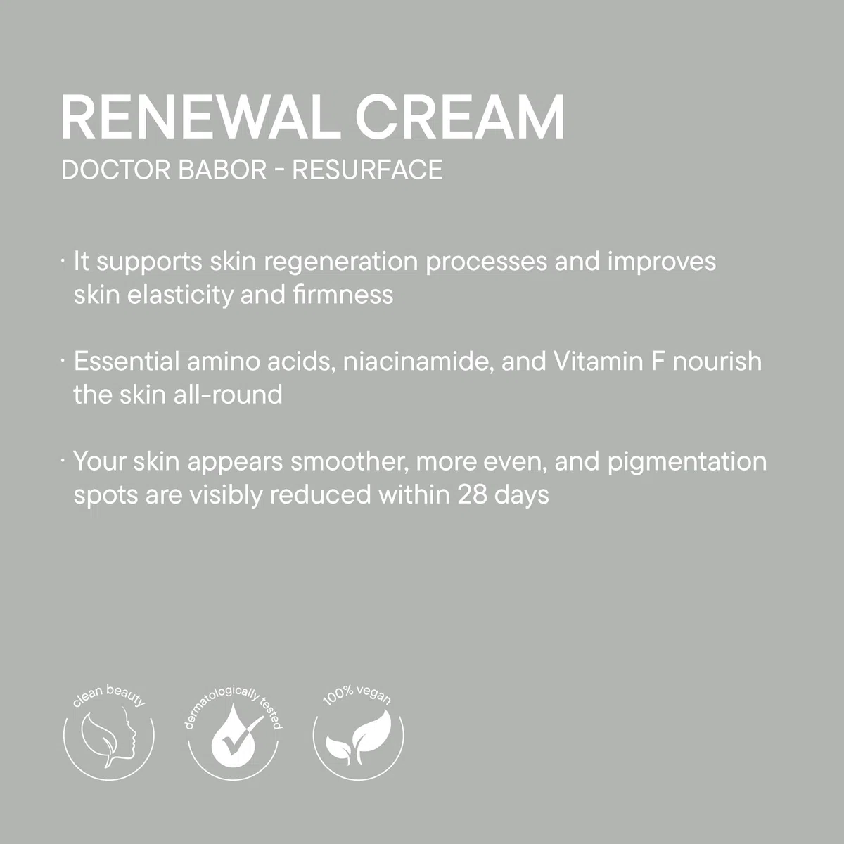 DOCTOR BABOR Renewal Cream | Regenerierende Anti-Aging und Anti-Pigmentflecken Gesichtscreme mit Pro-Retinol Komplex | Für eine strahlende, verjüngte Haut | Verfeinert das Hautbild | vegan | - 50ml
