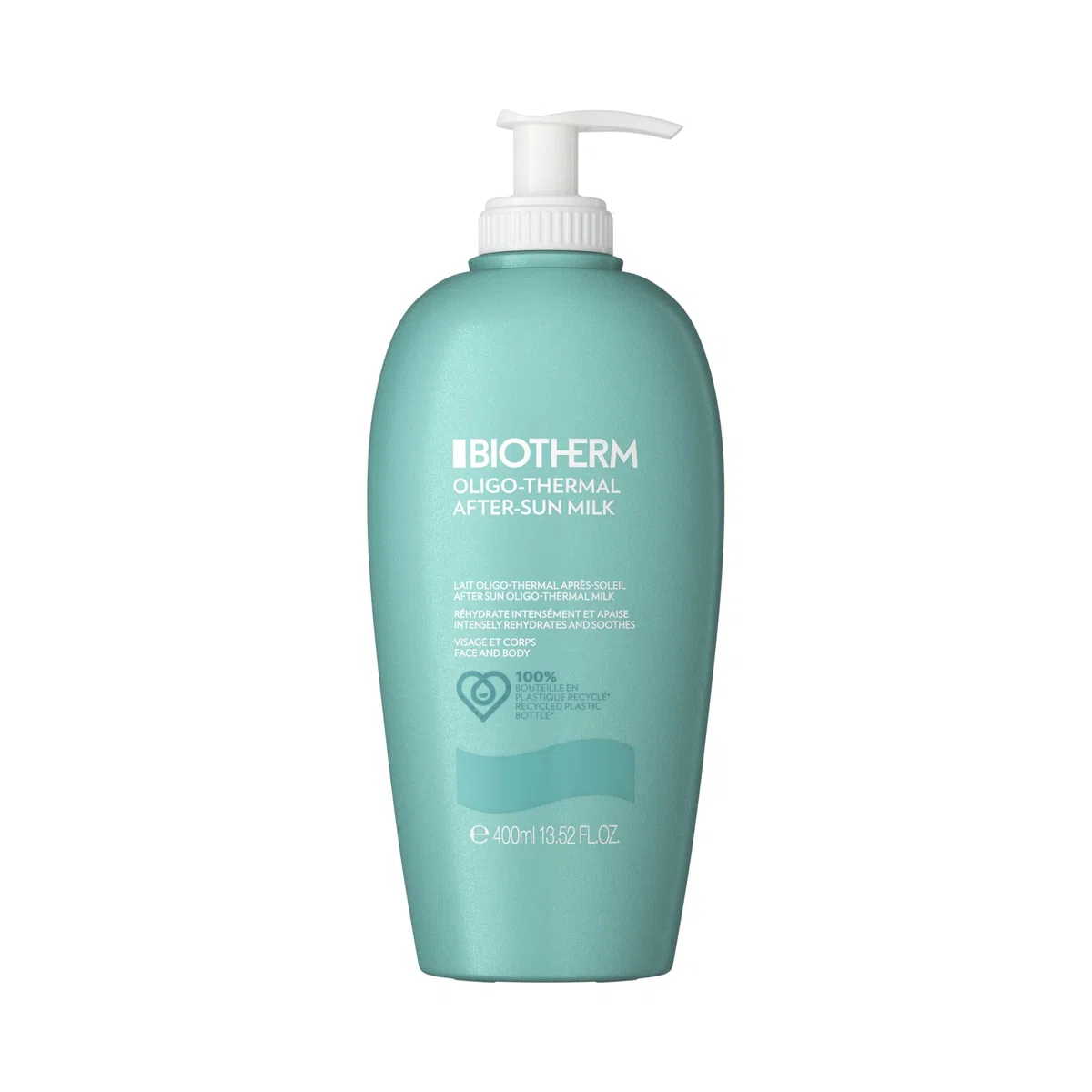 Biotherm After Sun Lotion After Sun Körpermilch, feuchtigkeitsspendende After Sun Lotion für den Körper, intensive Pflegelotion nach dem Sonnenbad, für eine hydratisierte Haut, 400 ml