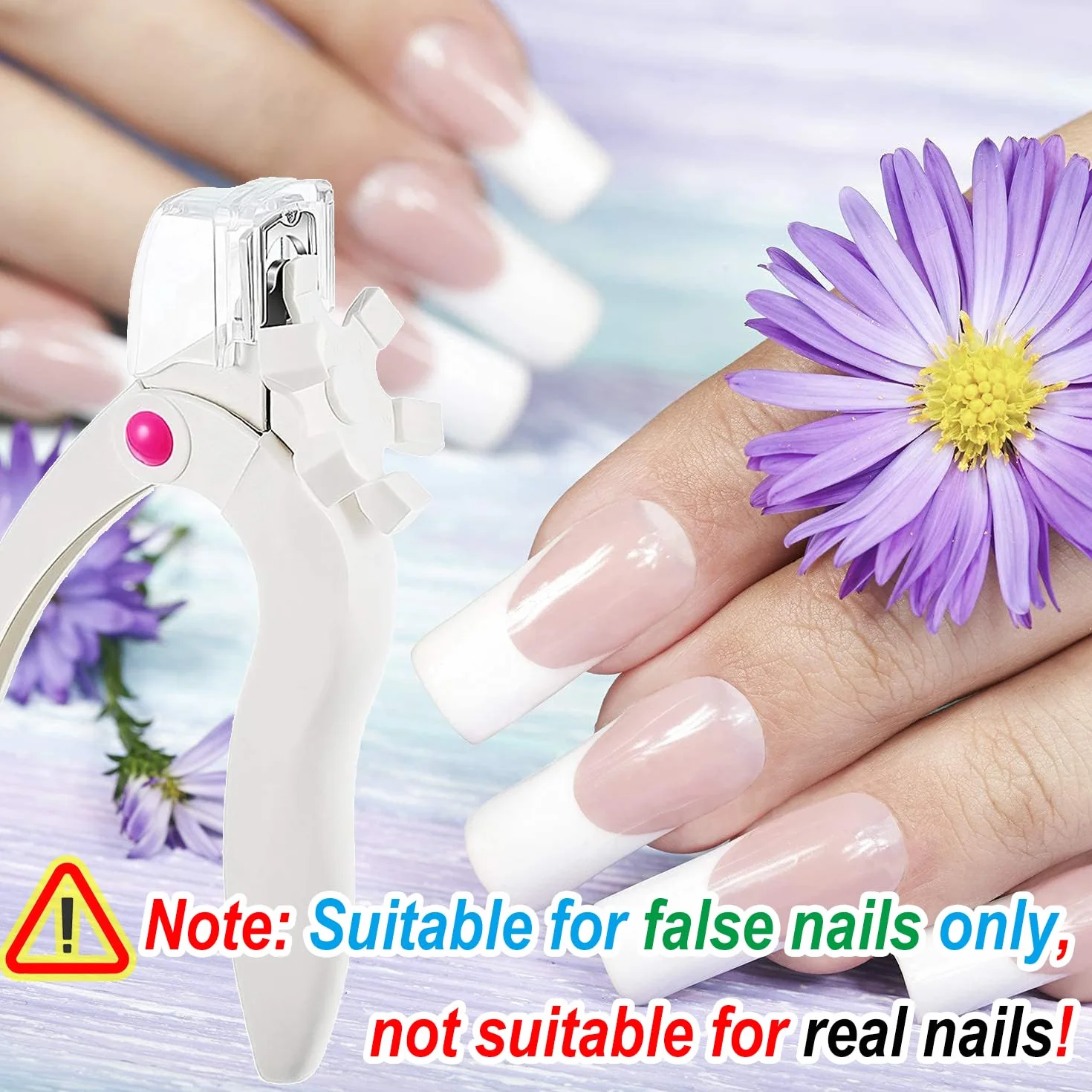 Nagelknipser für Kunstnägel & Gelnägel | Nagelschneider & Nagelclipper & Nagelzwicker & Fingernagel Knipser für Nägel Tips | Gelnägel Zubehör Nail Cutter/Clipper für Gel Nail Tip | Abnehmbare Klingen