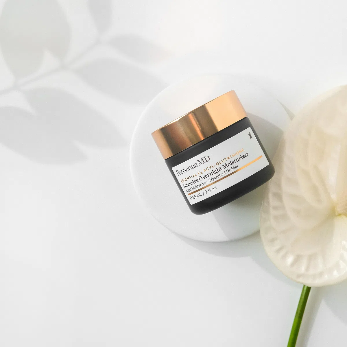 Perricone MD Essential Fx Acyl-Glutathione Intensive Overnight Moisturizer 59ml – Rich Night Cream for Firming, Hydrating & Reducing Wrinkles, Improves Skin Elasticity & Radiance, Vegan & Cruelty-Free | Nourishing skincare with acyl-glutathione to help sm