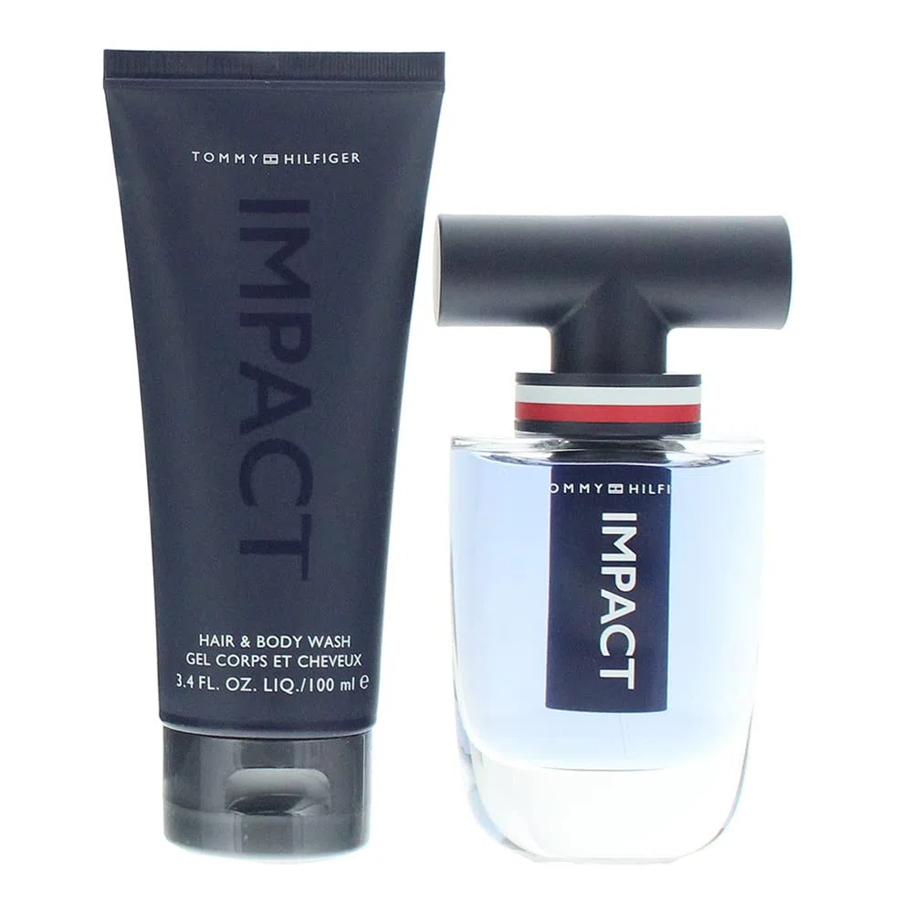 Tommy Hilfiger Impact 2-teiliges Geschenkset Eau de Toilette 50 ml – Duschgel 100 ml