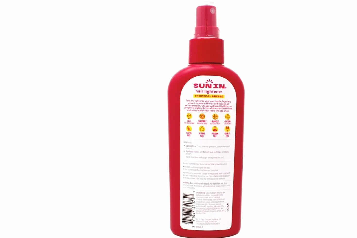 Sun In Tropical Breeze Haaraufheller - Aufhellungsspray für blondes und dunkles Haar - Sanftes Haare Aufhellen mit Aloe & Kamille - Haarpflege alkoholfrei, parabenfrei - 1-Pack, 138mL