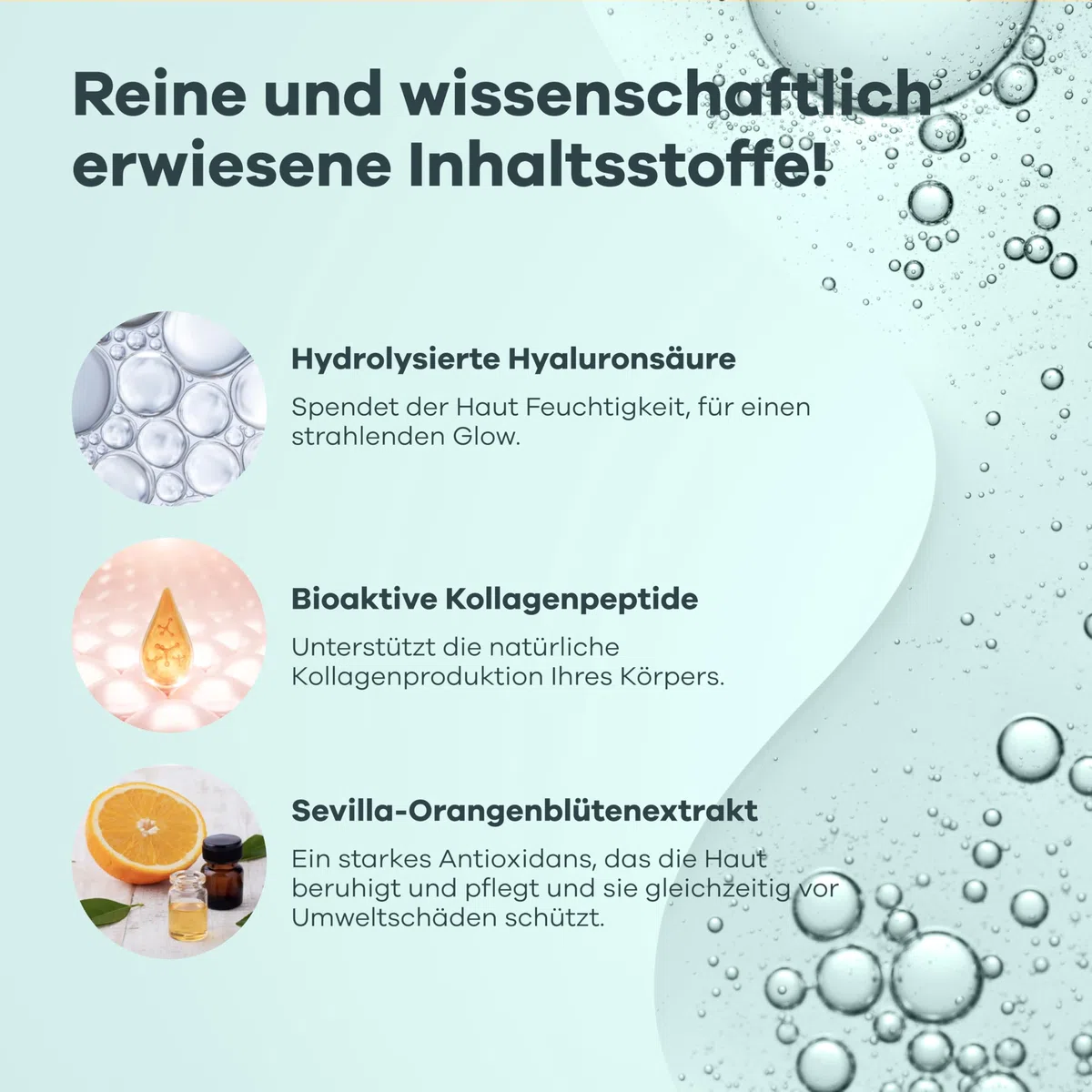 Seranova - Mikro-Infusion zur Hautpflege - mit Kollagen-Peptiden & Hyaluronsäure, Gesichtsserum und Stempel 0,05 mm (2 Monatsvorrat)