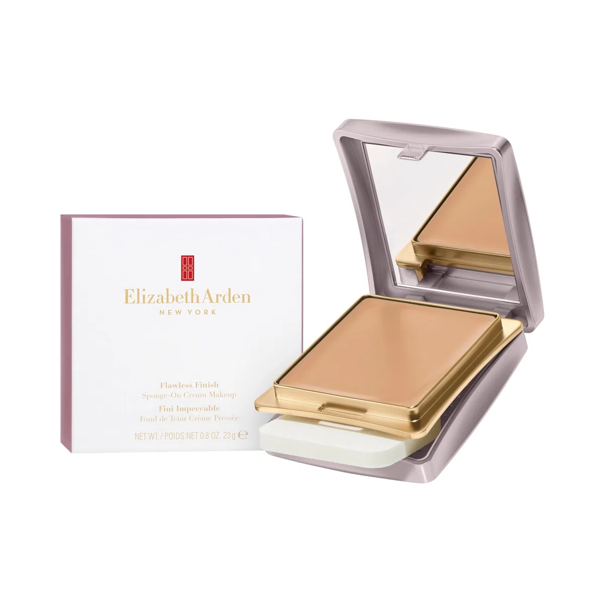 Elizabeth Arden - Flawless Finish Sponge-On Cream, feuchtigkeitsspendende Creme-Grundierung mit mittlerer bis hoher Deckkraft, Diamantpuder & Mikrosphären, in verschiedenen Nuancen, 23g