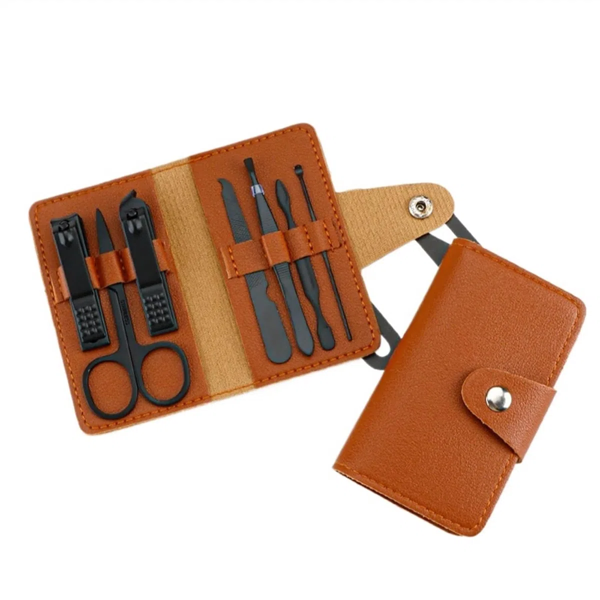 Nagelpflege-Set, 7-teiliges Nagelknipser-Set for den Haushalt, Maniküre- und Schönheitswerkzeuge, tragbares, Körperpflege-Set | Bruin