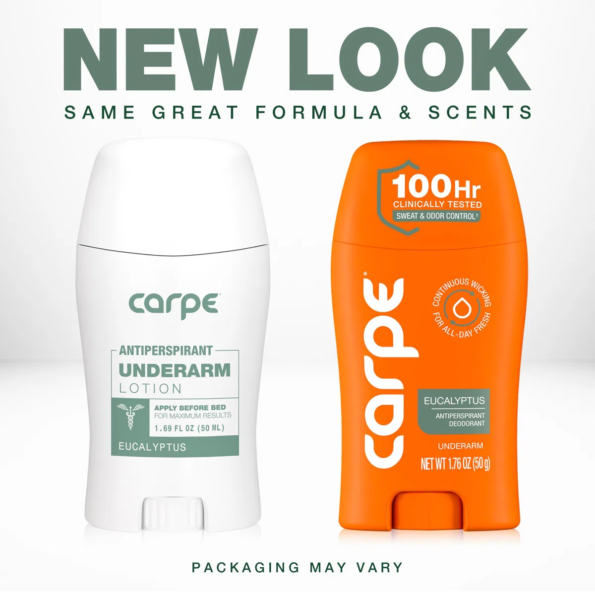 Carpe Antitranspirant und Deodorant, bekämpft übermäßiges Schwitzen ohne zu reizen