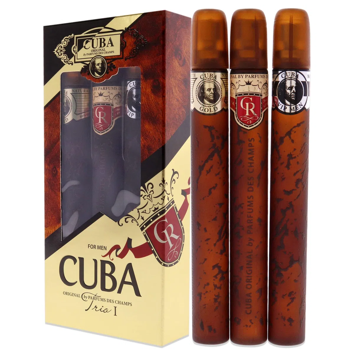 Cuba Cuba Trio 1 Men 3 Pc Gift Set 1.17oz EDT