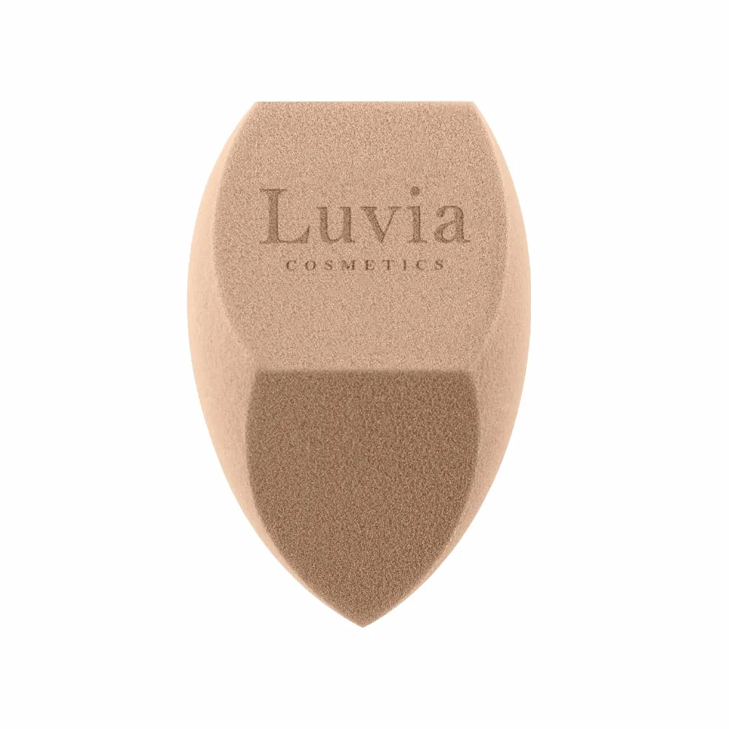 Luvia Make-up Pinselset 15-teilig vegan Profi Schminkpinsel inkl. Blender Reinigungsmatte Leder-Köcher Coffee Perlmutt