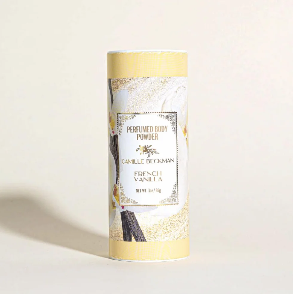 Camille Beckman Perfumed Body Powder, French Vanilla, 3 Ounce by Camille Beckman