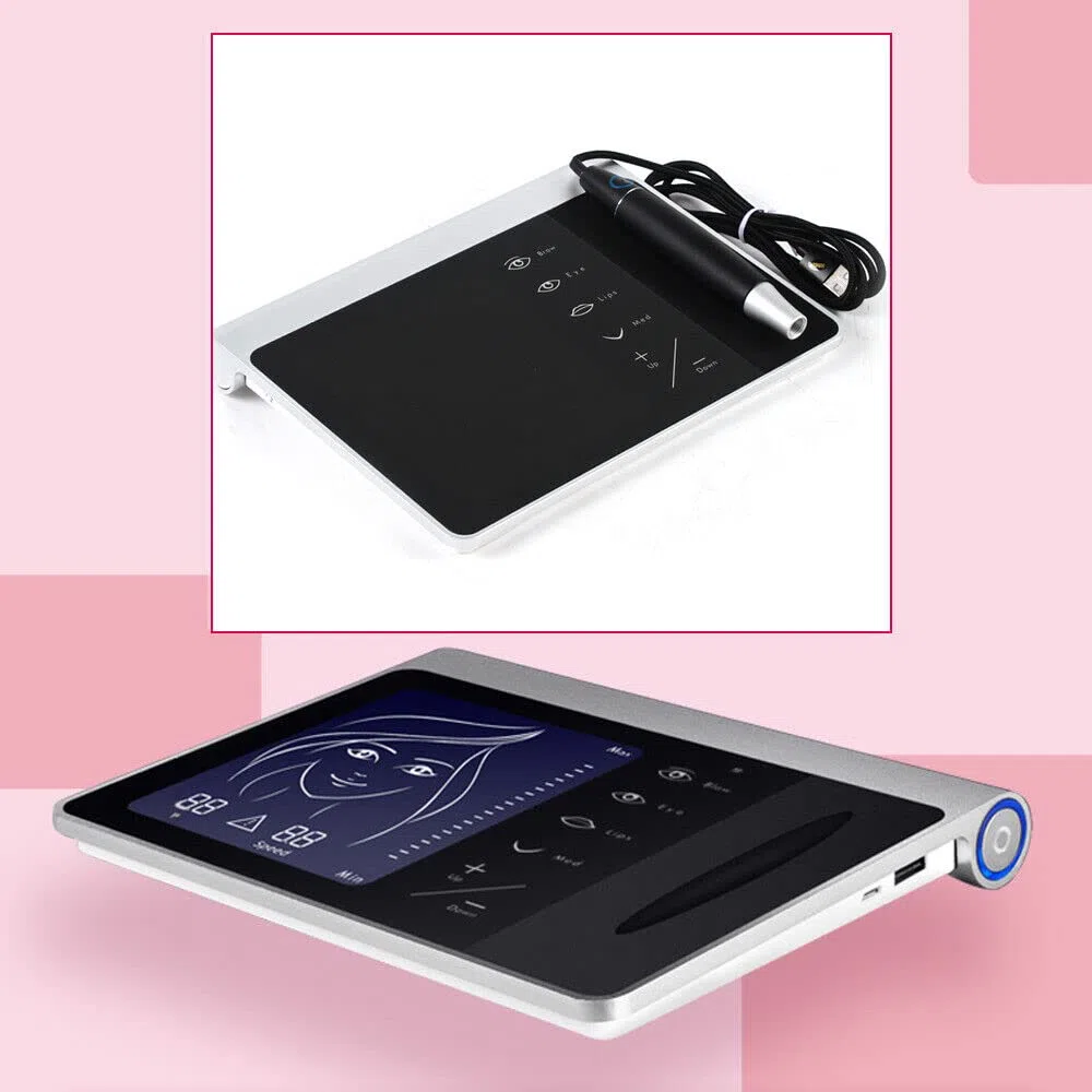 Tattoo Maschine, Profi Permanent Make up Maschine Tätowiermaschine Multifunktionale Tattoo Pen Maschine Kit Lippenaugenbraue Microblading Schönheitsgerät