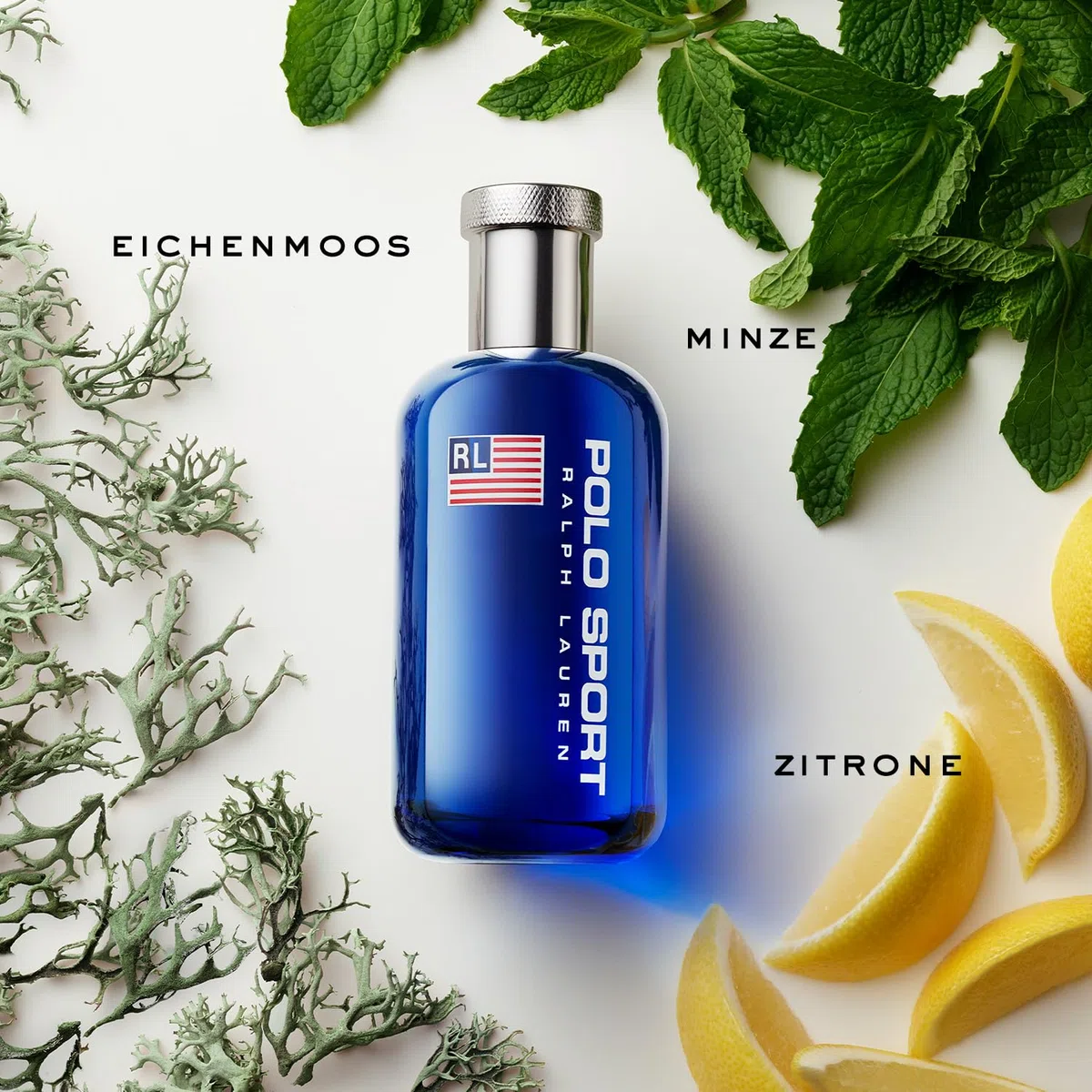 Ralph Lauren Polo Sport Eau de Toilette für Herren, aromatisch-zitrischer Duft mit Mandarine, Minze & Sandelholz, für aktive Männer