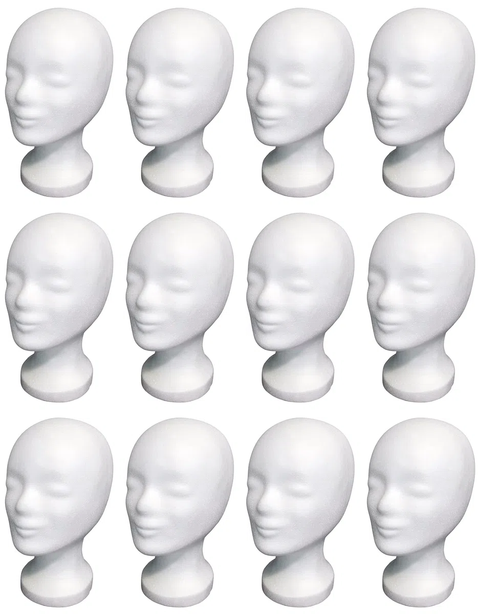 FP Styroporkopf Multipack Standard weiss 12 Stck