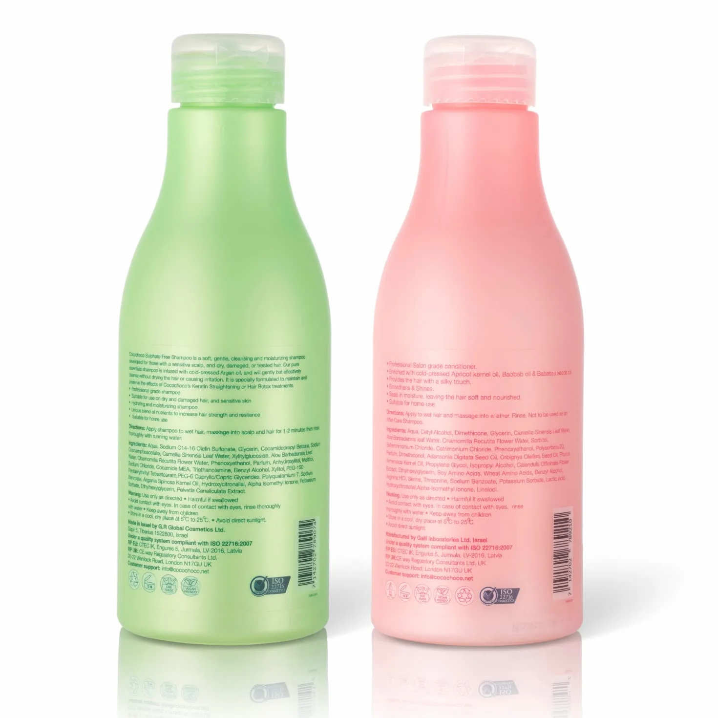 COCOCHOCO Professional Set Nach der Pflege - Sulfatfreies Shampoo 400 ml und Sulfatfreies Konditioner 400 ml
