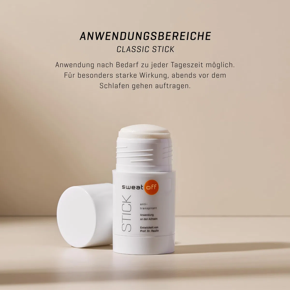 Sweat-Off Antitranspirant Stick 50ml gegen Schwitzen | Deo & Antitranspirant in einem | mit dezent-frischem Duft