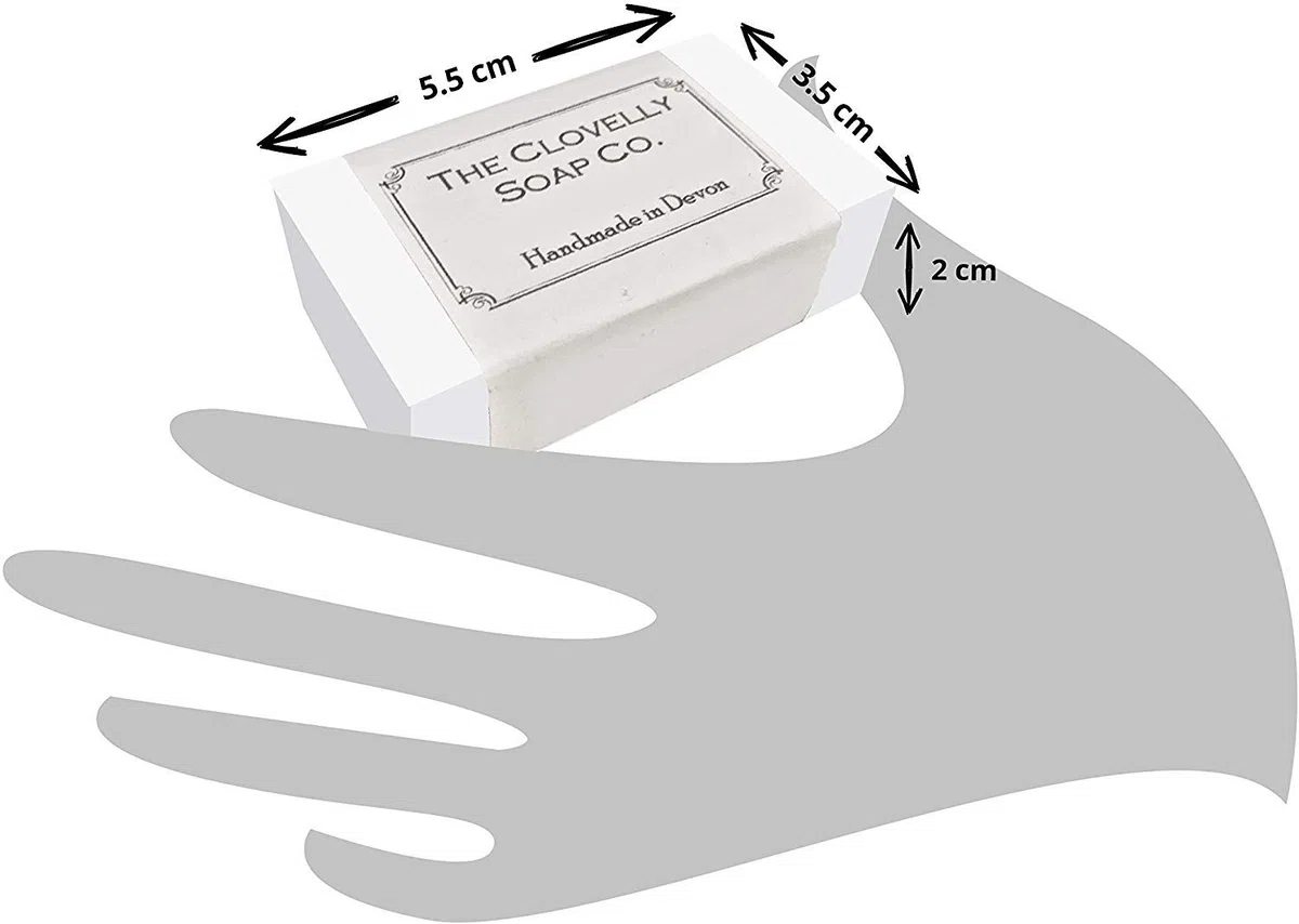 Clovelly Soap Co Natürlich handgemachte Mini Gästeseife Geschenkset 10 Stück