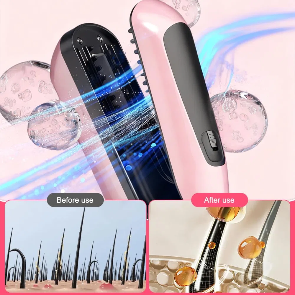 Spliss Entferner Gerät, Kabelloser Tragbarer Splissentferner, Effektiv Split Ends Hair Trimmer, Spliss Trimmer mit Negativ Ionen Haarpflege und Leistungsanzeige, Splizzentferner für Haare