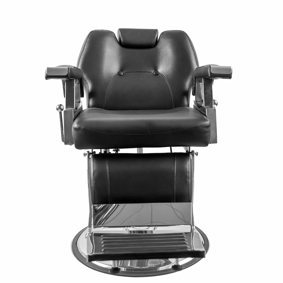 Barber Friseurstuhl Modern Schwarz Hydraulisch Neigbar 360° Professionelles Salon 110x70x100-113 cm