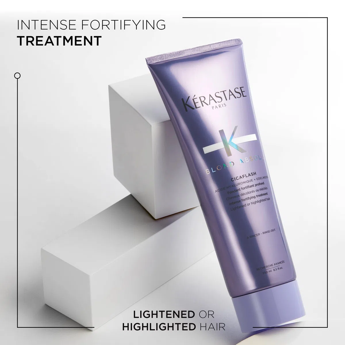 Kérastase | Haarspülung für trockenes und blondiertes Haar, Gegen Haarbruch und Spliss, Mit Hyaluronsäure, Cicaflash Conditioner, Blond Absolu, 250 ml