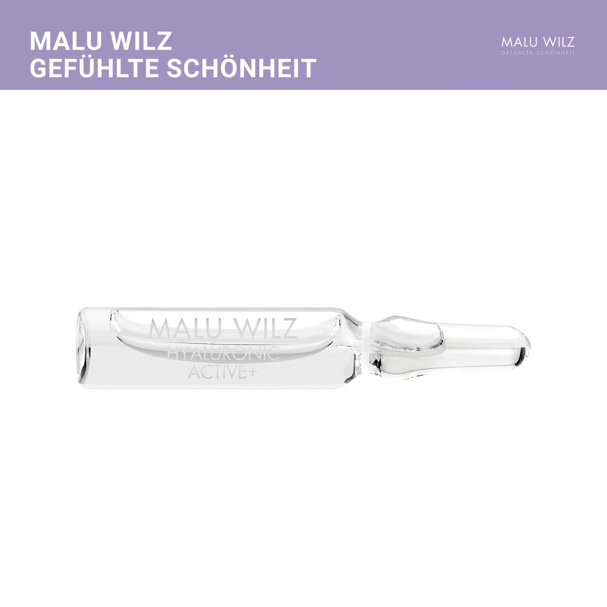 Malu Wilz Ampoule Hyaluronic Active+ 15 x 2ml I Hyaluron Ampullen Gesicht I Intensiv feuchtigkeitsspendendes Konzentrat I Für straffe, jugendliche Haut