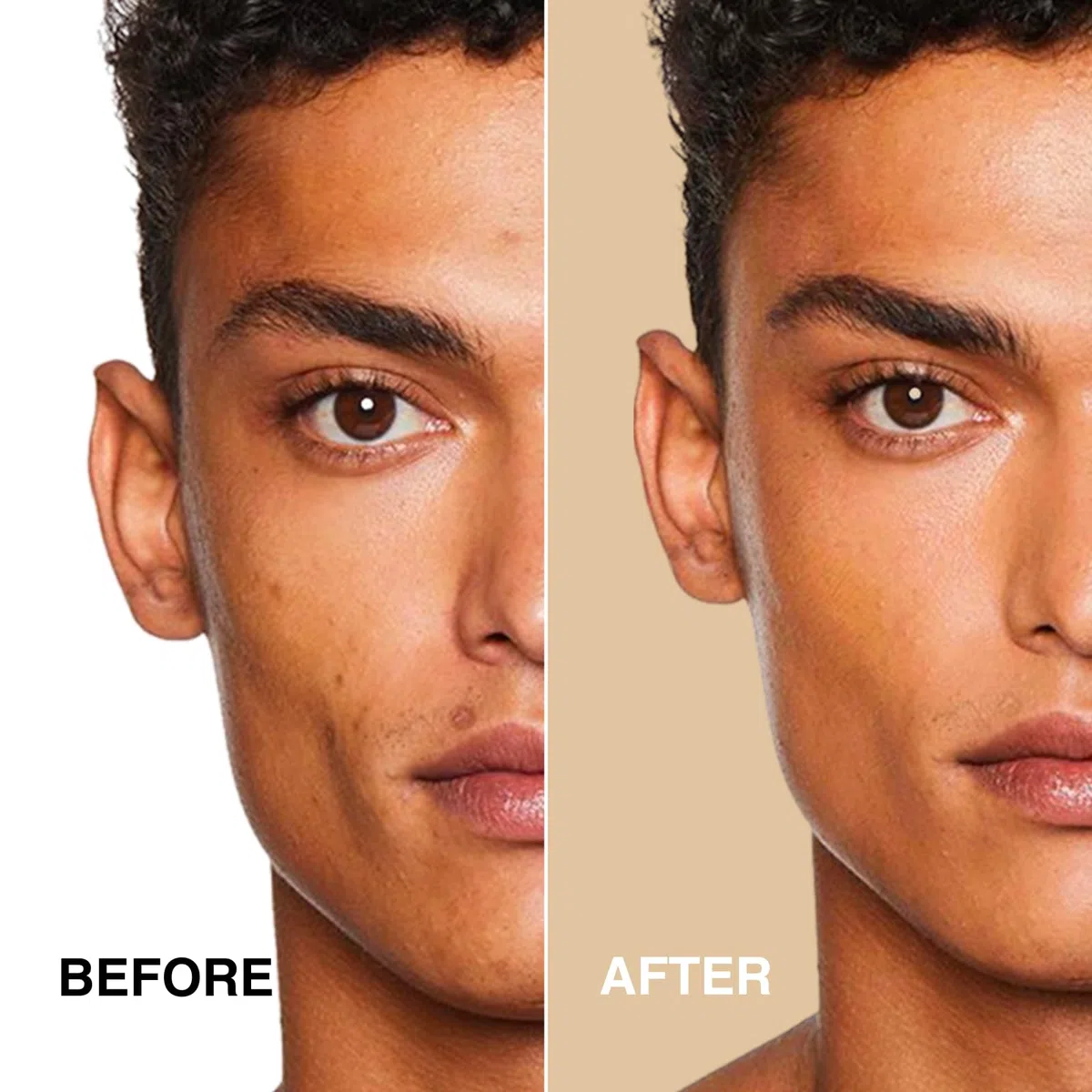 Gentlehomme Concealer Stick für Herren mit Pinsel für Augenringe Radiergummi, Medium Light