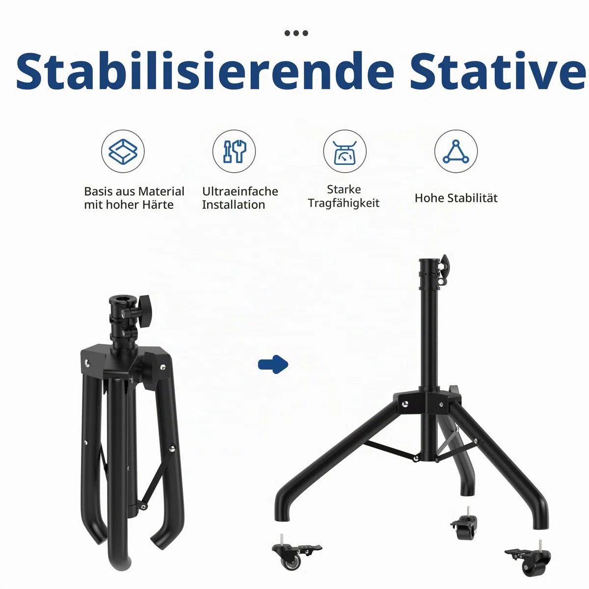 ZHOOGE Salon-Tablett auf Rädern höhenverstellbar 360-Grad stummes Universalrad für Tattoo Spa Zahnarzt