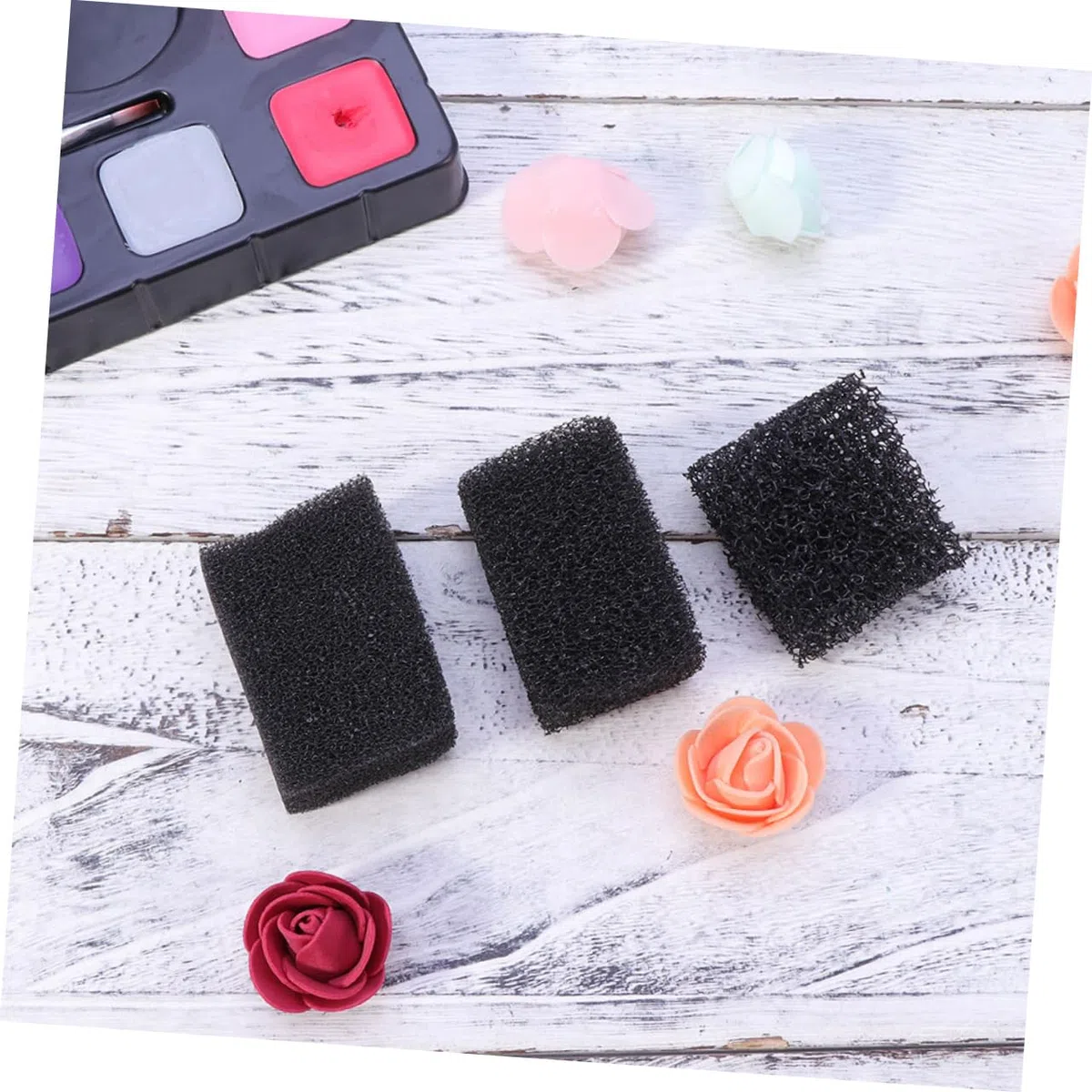 Baluue 32stücke Teiliges Schwarz Halloween Make-up Schwämme Dichte Schwämme Für Spezielle Effekte Blutschminke Und Wunden Für Cosplay Und Halloween-make-up Tragbar Und Leicht Zu