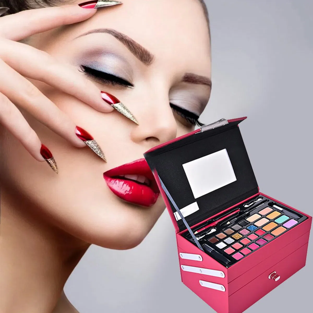 Make-up-Set für Damen, komplettes Make-up-Set, für Anfänger, Kosmetik | Set für Frauen und Anfänger, Starter-Set