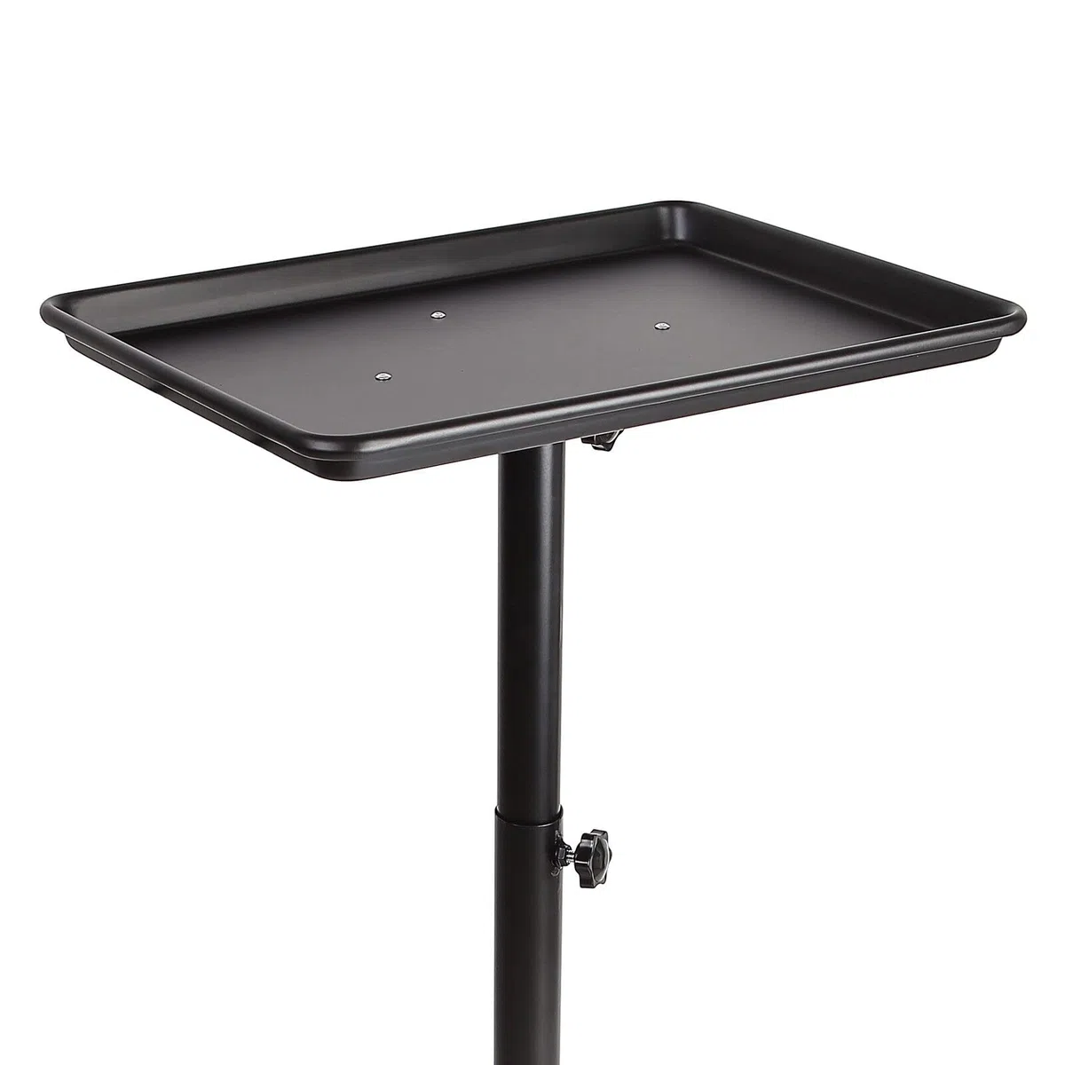 Salon Rollwagen Beauty Trolley Wagen Gerätewagen Friseur Salonwagen mit Ablagefläche und Stauraum,höhenverstellbarer Tattoo-Tablettwagen Rädern, Zubehör für Salon- Spa-Dienstleistungen, Schwarz