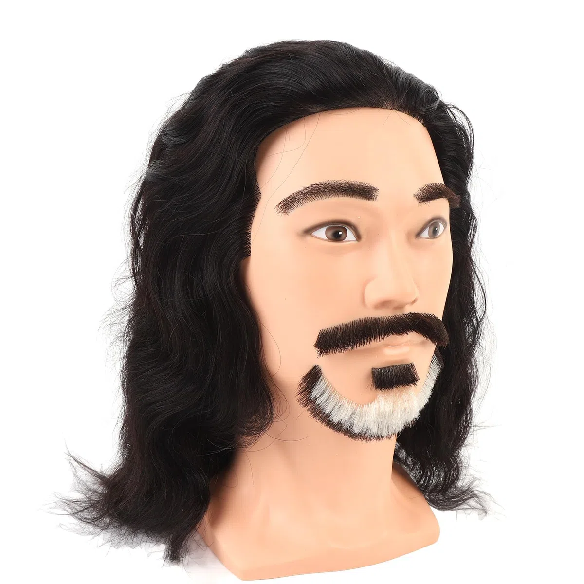 Realistischer m nnlicher Mannequinkopf mit Bart Friseur bungsmodell f r Haarstyling Bartpflege Training professionelle Simulation f r Salon Praxis